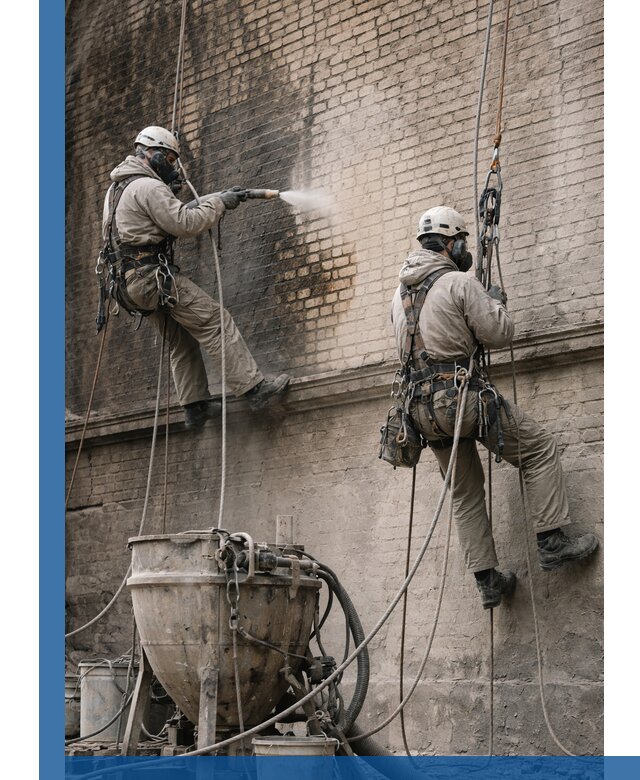 Пескоструйная очистка фасадов в Пятигорске профессионально