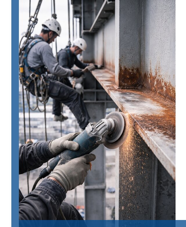 Зачистка металла от ржавчины и подготовка поверхностей в Пятигорске