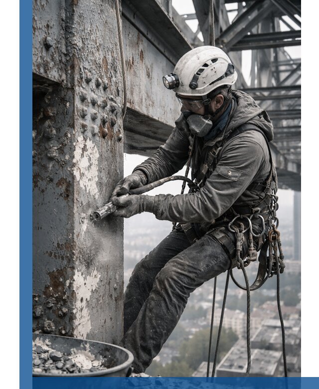 Удаление старой краски с металлических конструкций в Пятигорске