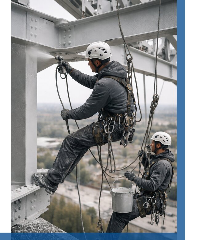 Покраска металлоконструкций на высоте в Пятигорске 360 р |ВЫСОТНИК-Птг