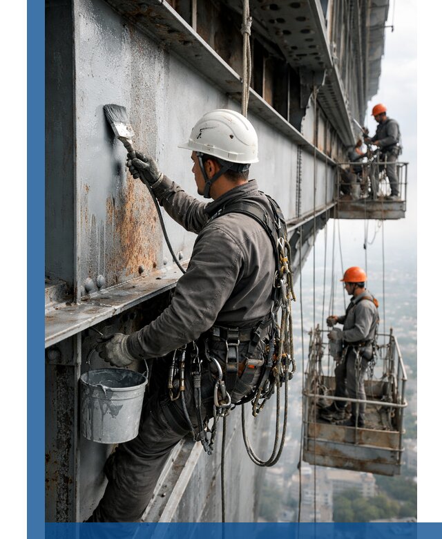 Покраска металлоконструкций на высоте в Пятигорске профессионально