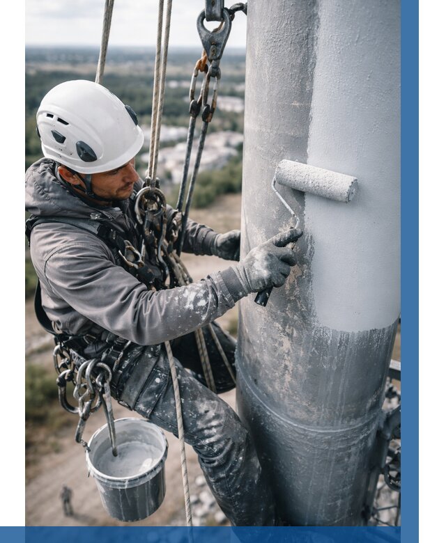 Покраска мачт связи под ключ в Пятигорске от 873 р. | ВЫСОТНИК-Птг