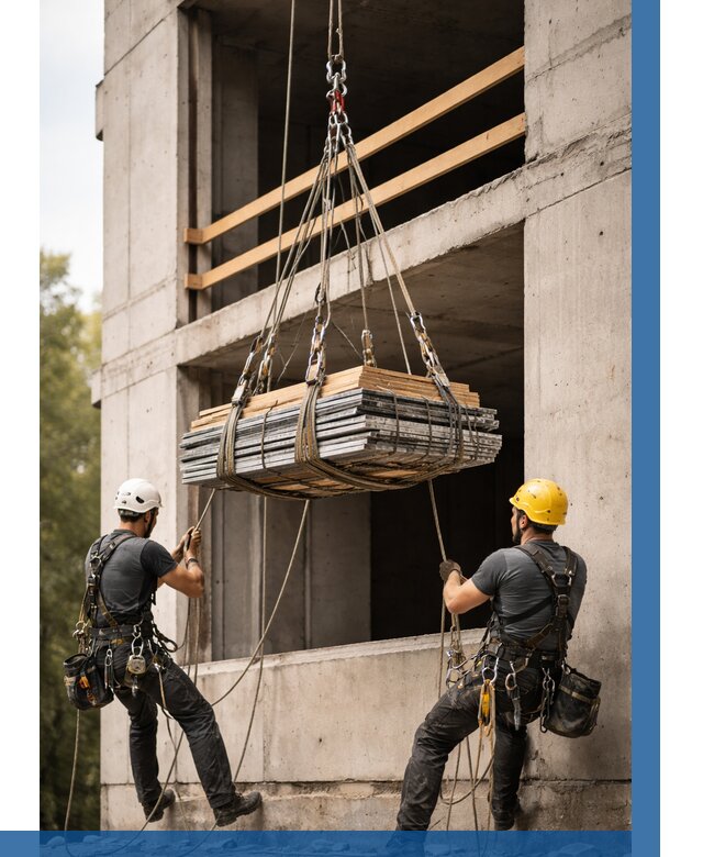 Подъем материала на этаж веревками в Пятигорске от 1541 р. | ВЫСОТНИК-Птг