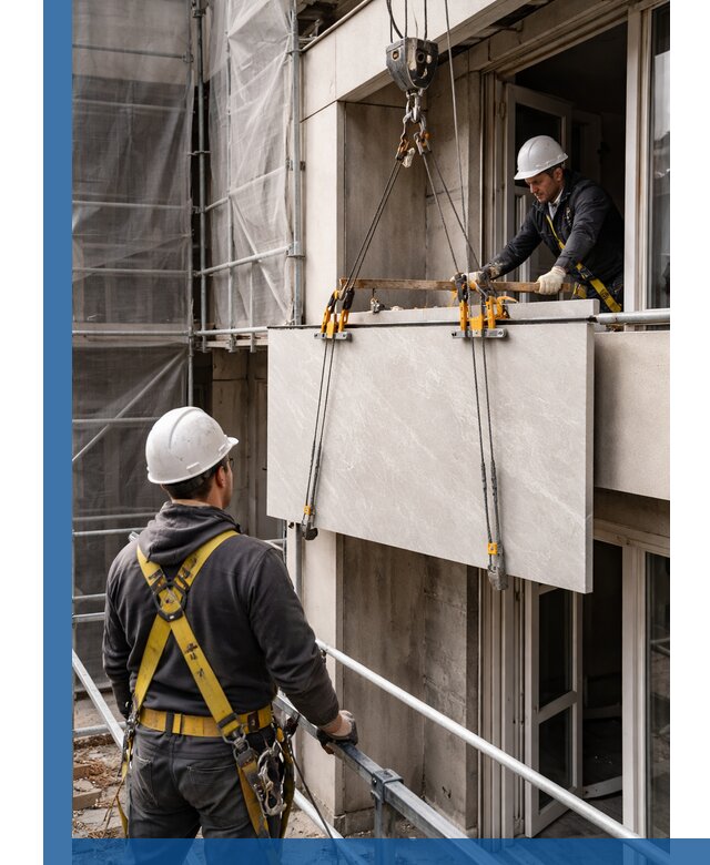 Подъем керамогранита на этаж в Пятигорске грузчиками и техникой