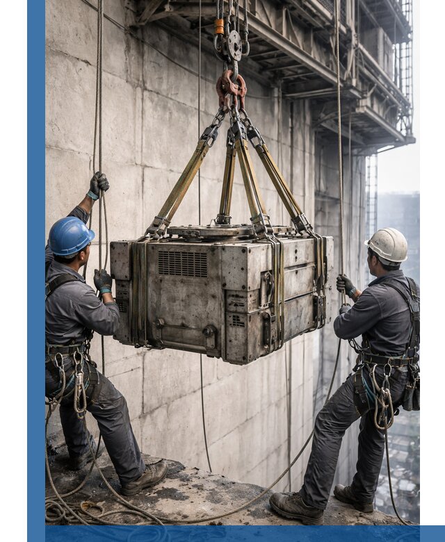 Такелажные работы на высоте, подъем и монтаж грузов в Пятигорске