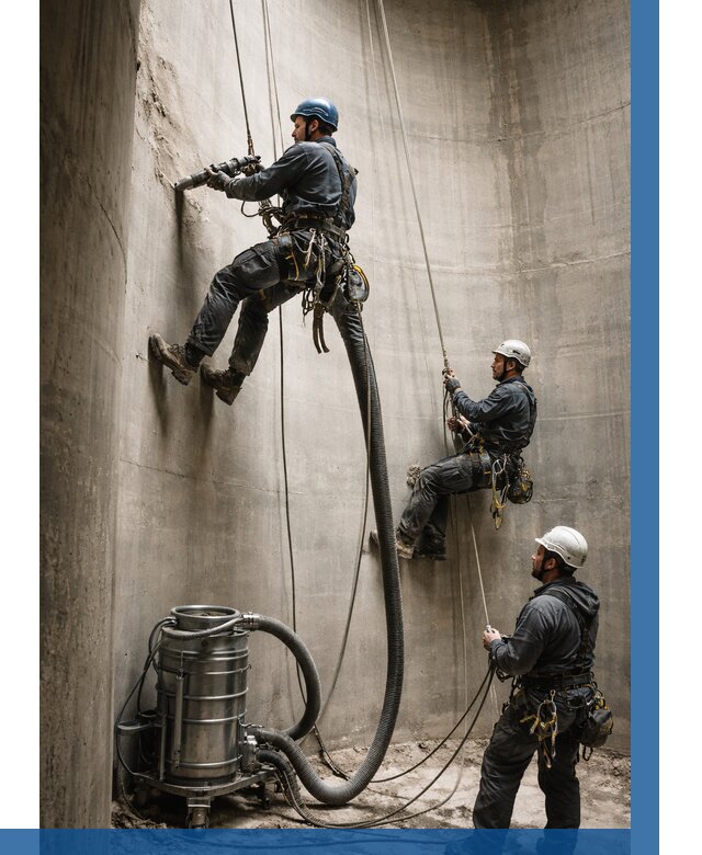 Зачистка силосов в Пятигорске от 4623 р. Договор и смета ВЫСОТНИК-Птг