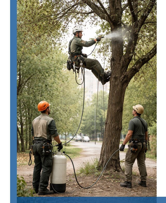 Обработка деревьев от вредителей в Пятигорске профессиональная защита