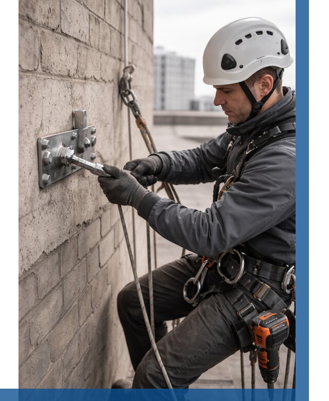 Установка анкерных точек в Пятигорске от 3596 р. | ВЫСОТНИК-Птг